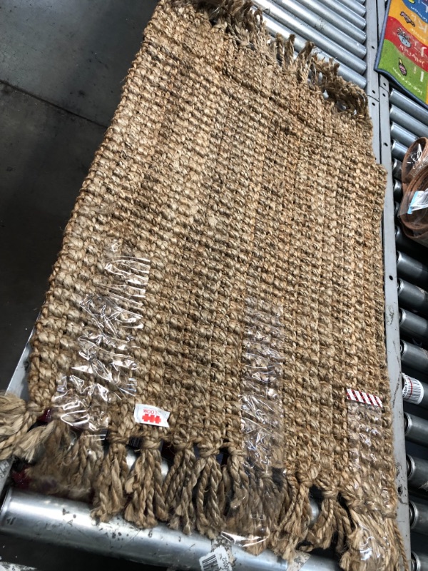 Photo 2 of **used item- needs cleaning**
nuLOOM Rigo Hand Woven Farmhouse Jute Accent Rug, 2' 3" x 4', Natural
