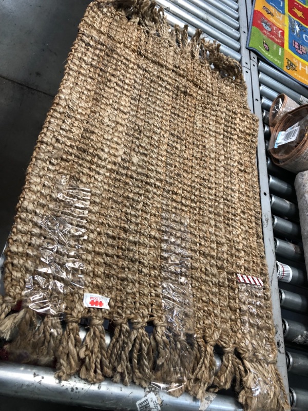 Photo 1 of **used item- needs cleaning**
nuLOOM Rigo Hand Woven Farmhouse Jute Accent Rug, 2' 3" x 4', Natural
