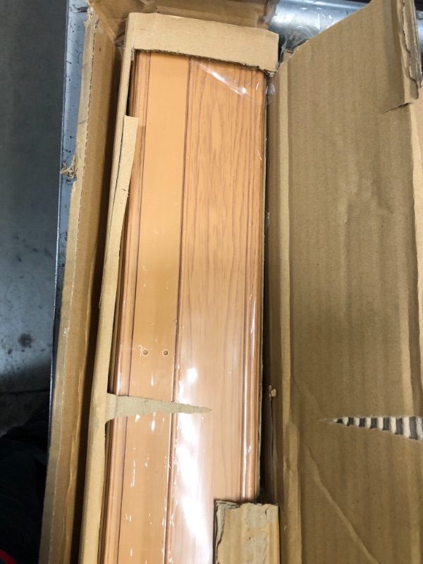 Photo 4 of **box has been opened**
LTL Home Products HSR3680K Regent Interior Accordion Folding Door, 36" x 80", Oak Brown 36" x 80" Oak Brown