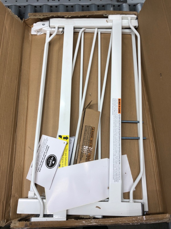 Photo 1 of Regalo Easy Step 38.5-Inch Wide Walk Thru Baby Gate, Includes 6-Inch Extension Kit, 4 Pack Pressure Mount Kit, 4 Pack Wall Cups and Mounting Kit 38.5" Wide