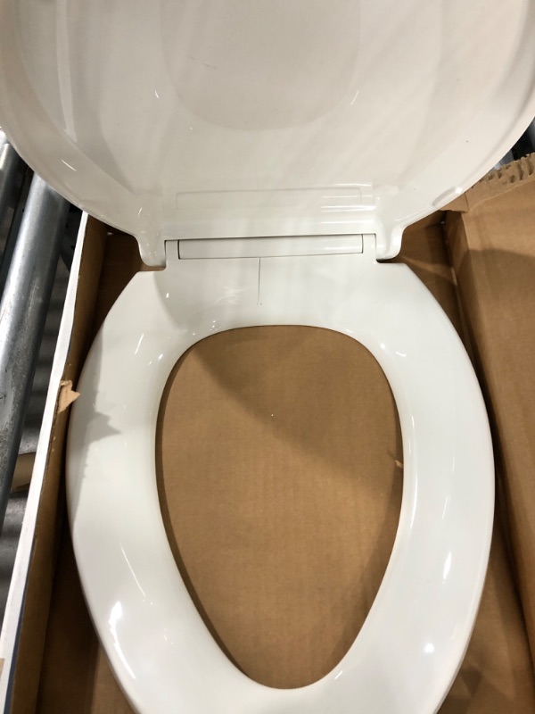 Photo 4 of KOHLER K-4636-0 Cachet Quiet Close Toilet Seat, White, Elongated Non Ready Latch Elongated White