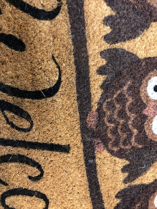 Photo 3 of NoTrax, Owl, Vinyl-Backed Natural Coir Doormat, Entry Mat for Indoor or Outdoor Use, 18"x30", C12 (C12S1830OW)