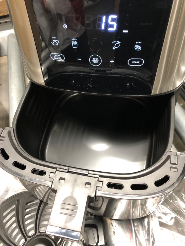 Photo 3 of Chefman TurboTouch Air Fryer, The Most Compact And Healthy Way To Cook Oil-Free, One-Touch Digital Controls And Shake Reminder For The Perfect Crispy And Low-Calorie Finish Stainless - 5 Quart