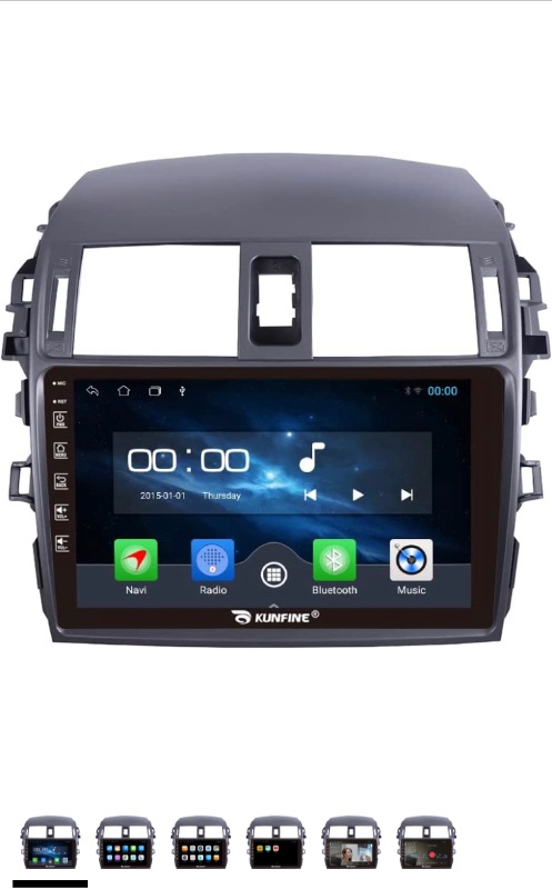 Photo 1 of ***SEE NOTE*** KUNFINE Android Radio CarPlay & Android Auto Autoradio Car Navigation Stereo Multimedia Player GPS Touchscreen RDS DSP BT WiFi Headunit player sha 16