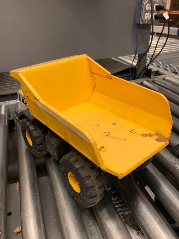 Photo 1 of Tonka Steel Classics Mighty Dump Truck, Toy Truck, Real Steel Construction, Ages 3 and Up, Frustration-Free Packaging (FFP) , Yellow