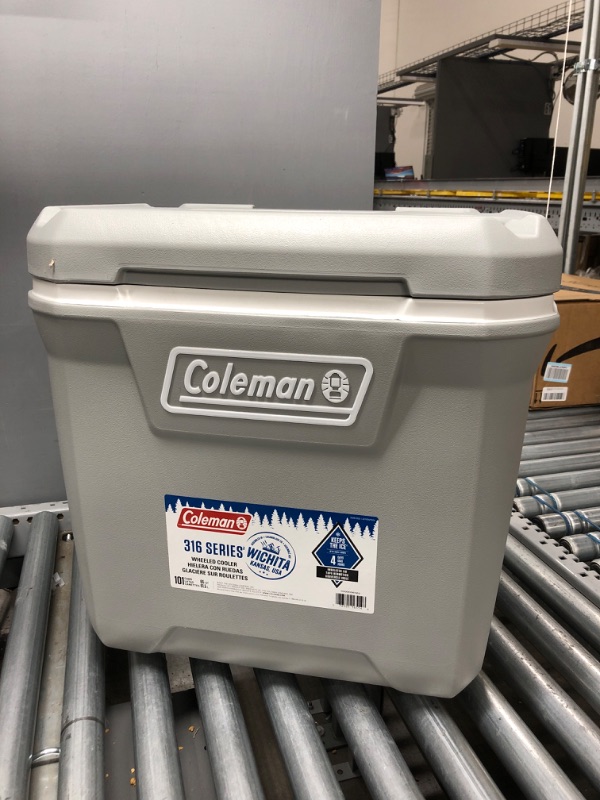 Photo 2 of Coleman Ice Chest Coleman 316 Series Wheeled Hard Coolers Rock Grey 65 Quart Wheeled