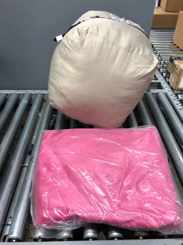 Photo 3 of Chill Sack Bean Bag Chair: Large 3' Memory Foam Furniture Bean Bag - Big Sofa with Soft Micro Fiber Cover - Pink Micro Suede Microsuede - Pink1012296595
