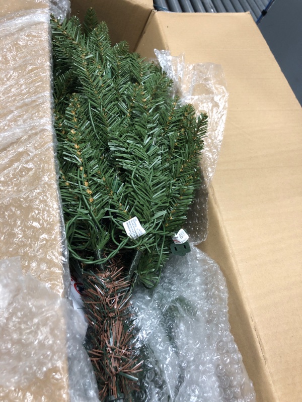 Photo 2 of 4.5 ft. Pre-Lit Incandescent Slim Fraser Fir Artificial Christmas Tree with 150 UL Clear Lights