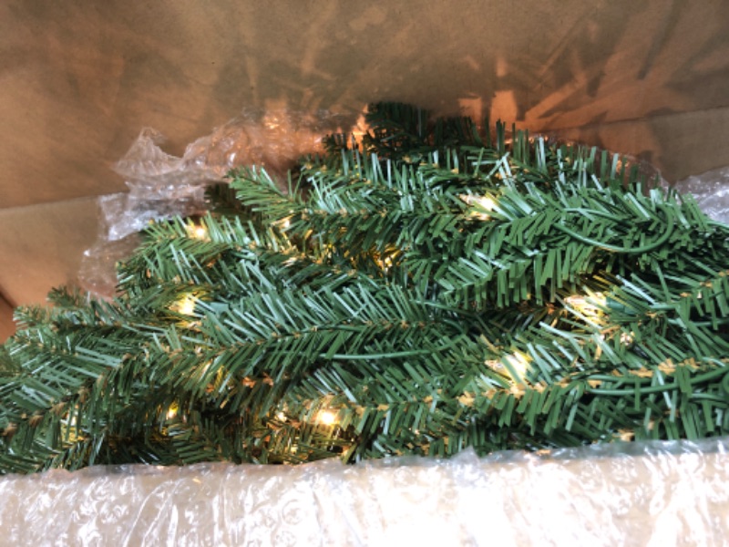 Photo 3 of 4.5 ft. Pre-Lit Incandescent Slim Fraser Fir Artificial Christmas Tree with 150 UL Clear Lights