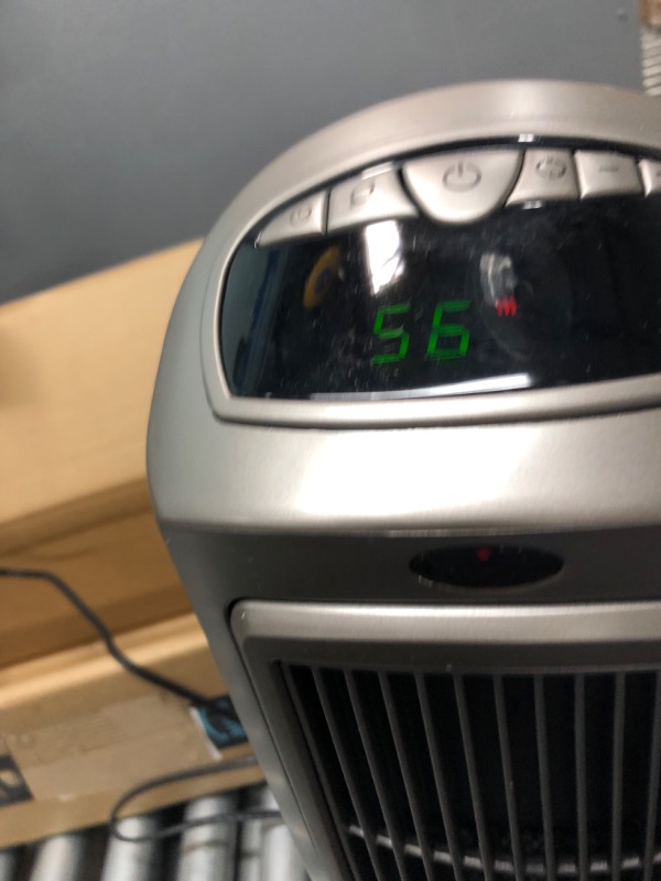 Photo 3 of Lasko 1500W Digital Ceramic Space Heater with Remote, 755320, Silver