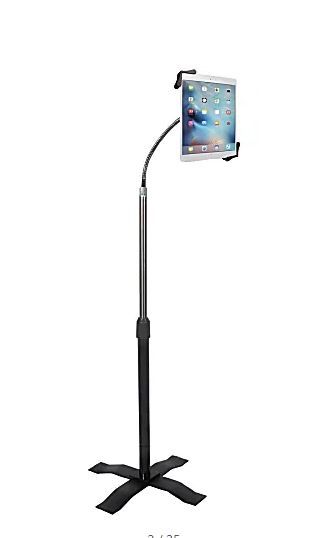 Photo 1 of CTA Digital Height-Adjustable Gooseneck Floor Stand for 7-13 Inch Tablets - Up to 13" Screen Support - 55" Height - Floor 
