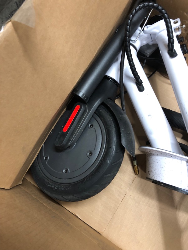 Photo 7 of **used- minor scratches**
Hover-1 Alpha Electric Scooter | 18MPH, 12M Range, 5HR Charge, LCD Display, 10 Inch High-Grip Tires, 264LB Max Weight, Cert. & Tested - Safe for Kids, Teens & Adults
