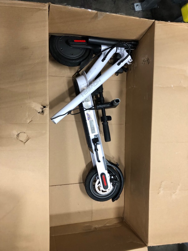 Photo 8 of **used- minor scratches**
Hover-1 Alpha Electric Scooter | 18MPH, 12M Range, 5HR Charge, LCD Display, 10 Inch High-Grip Tires, 264LB Max Weight, Cert. & Tested - Safe for Kids, Teens & Adults
