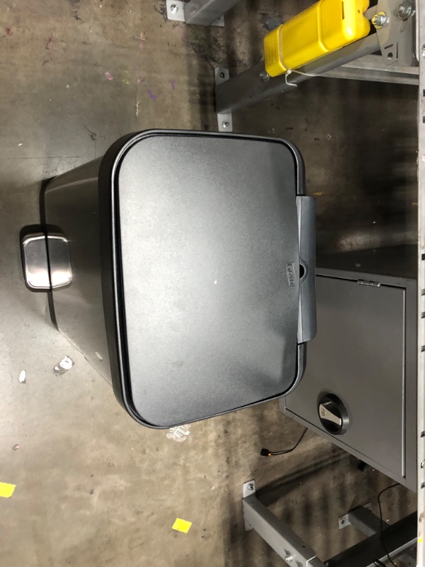 Photo 3 of **minor damage**
Glad GLD-74506 Stainless Steel Step Trash Can with Clorox Odor Protection | Large Metal Kitchen Garbage Bin with Soft Close Lid, Foot Pedal and Waste Bag Roll Holder, 13 Gallon, Stainless Stainless 13 Gallon