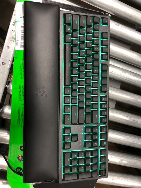 Photo 2 of Razer Ornata V2 Gaming Keyboard: Hybrid Mechanical Key Switches - Customizable Chroma RGB Lighting - Individually Backlit Keys - Detachable Plush Wrist Rest - Programmable Macros Keyboard Ornata v2