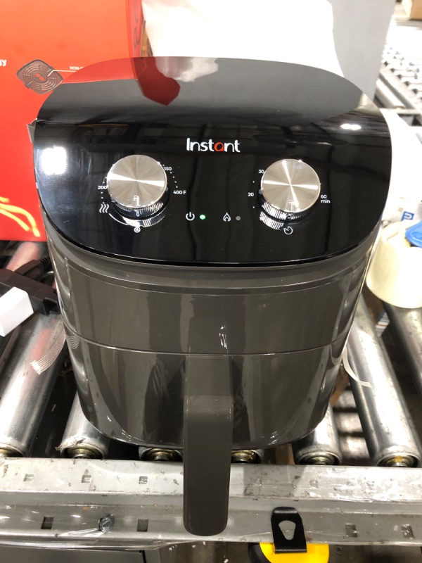 Photo 2 of Instant Essentials 4QT Air Fryer Oven, From the Makers of Instant Pot with EvenCrisp Technology, Nonstick and Dishwasher-Safe Basket, Fast Cooking, Easy-to-Use, Includes Free App with over 100 Recipes
