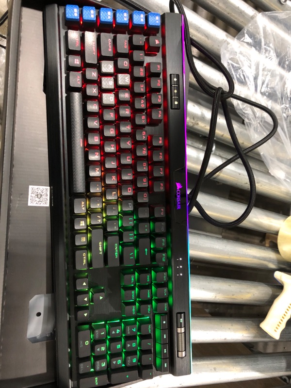 Photo 2 of Corsair K95 RGB Platinum XT Mechanical Gaming Keyboard, Backlit RGB LED, Cherry MX RGB Blue, Black & Sabre RGB PRO Champion Series FPS/MOBA Gaming Mouse - Ergonomic Shape - Ultra-Lightweight 74g MX Blue Keyboard + CHAMPION SERIES Mouse