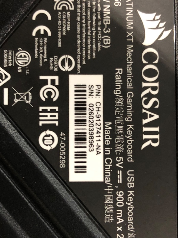 Photo 3 of Corsair K95 RGB Platinum XT Mechanical Gaming Keyboard, Backlit RGB LED, Cherry MX RGB Blue, Black & Sabre RGB PRO Champion Series FPS/MOBA Gaming Mouse - Ergonomic Shape - Ultra-Lightweight 74g MX Blue Keyboard + CHAMPION SERIES Mouse