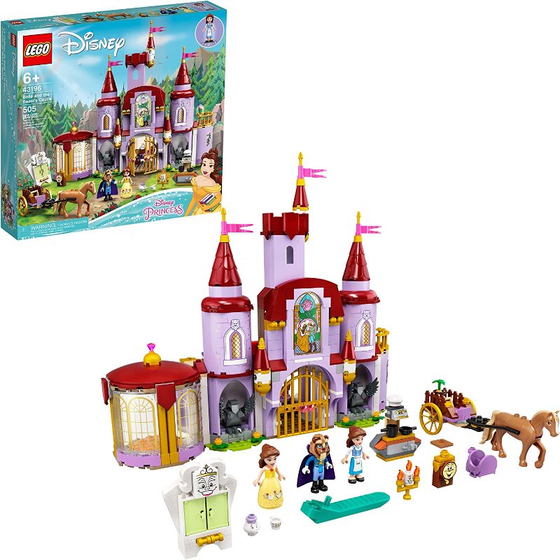 Photo 1 of LEGO Disney Princess Belle and The Beast's Castle 43196 Building Toy Set for Kids, Girls, and Boys Ages 6+ (505 Pieces)
