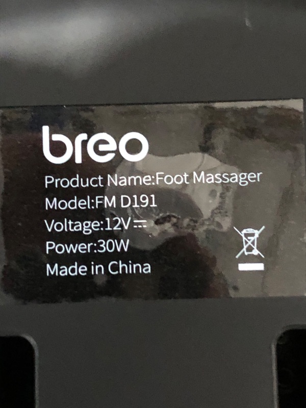 Photo 3 of Breo Foot Massager Machine with Heat, Shiatsu Deep Tissue Kneading, Rolling Massage for Relief, Fits Feet Up to Men Size 12 1 Count (Pack of 1)