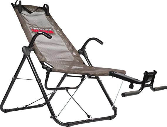 Photo 1 of FitNation Core Lounge Ultra Workout Chair Ab Trainer, Grey
