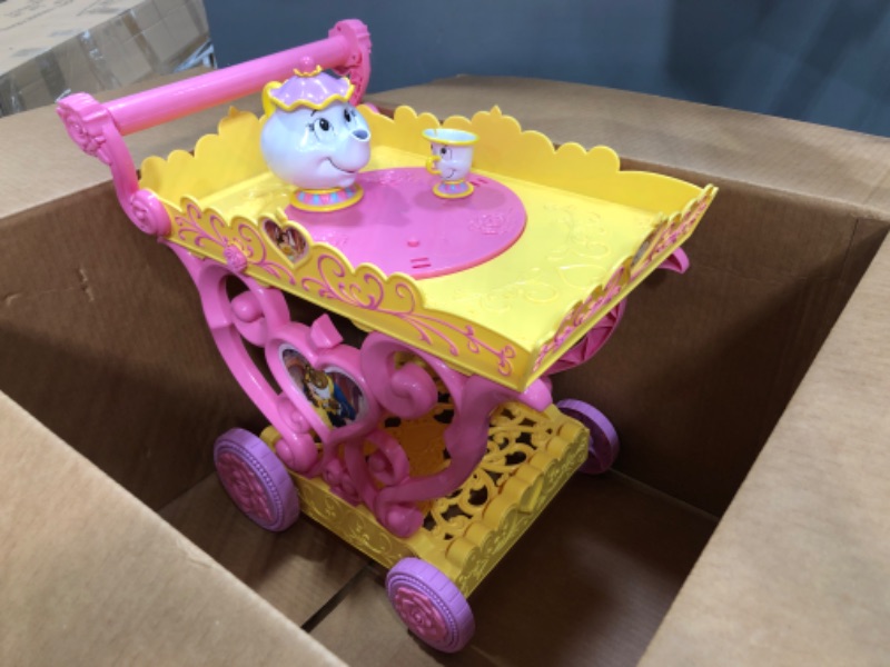 Photo 1 of Disney Beauty and The Beast ''Be Our Guest'' Singing Tea Cart Play Set
