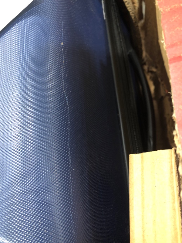 Photo 2 of ***CRACKED ***GENERIC BRAND BLUE SUITCASE