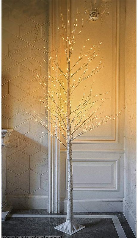 Photo 1 of Twinkle Star Lighted Birch Tree for Home Wedding Festival Party Christmas Decoration (8 ft)
