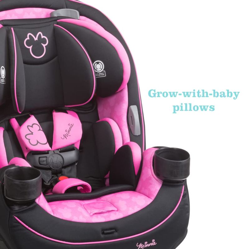 Photo 1 of Disney Baby Grow and Go All-in-One Convertible Car Seat, Rear-facing 5-40 pounds, Forward-facing 22-65 pounds, and Belt-positioning booster 40-100 pounds, Simply Minnie
