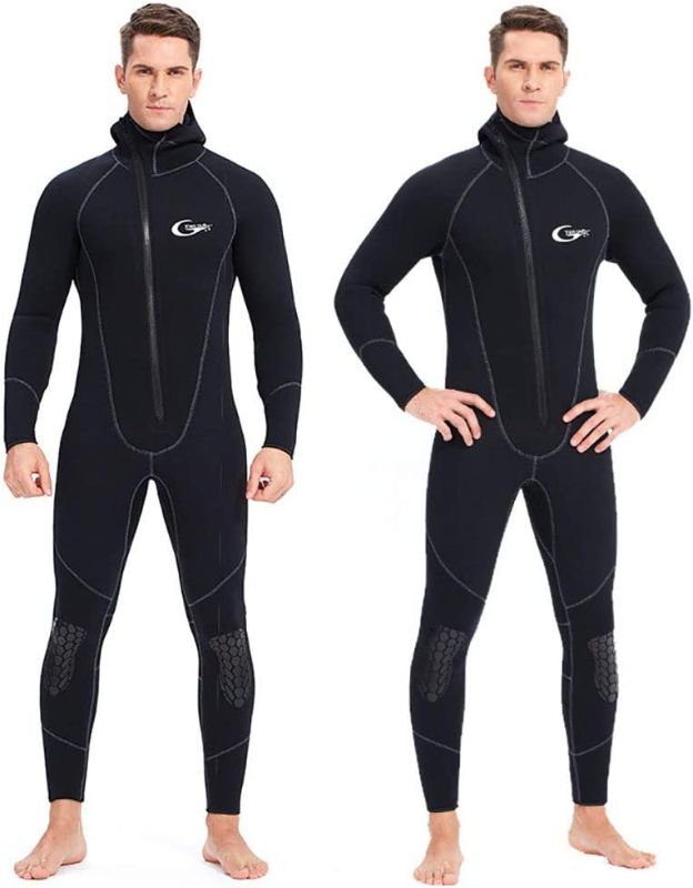 Photo 1 of Wetsuit, Winter Warm Front Zip Full Body Diving Suit for Snorkeling Scuba Diving Swimming Surfing