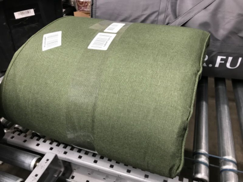 Photo 1 of 4 ft long green chair cushion