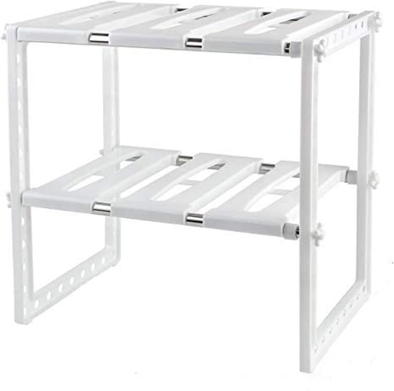 Photo 1 of 2 Tiers Pool Space Arrangement Frame Adjustable Family Kitchen Rack
