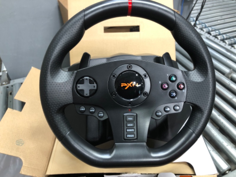 Photo 2 of PXN V900 Gaming Steering Wheel - 270/900° PC Racing Wheels with Linear Pedals & Left and Right Dual Vibration for Xbox Series X|S, PS4, Xbox One, PC, Nintendo Switch, Android TV
