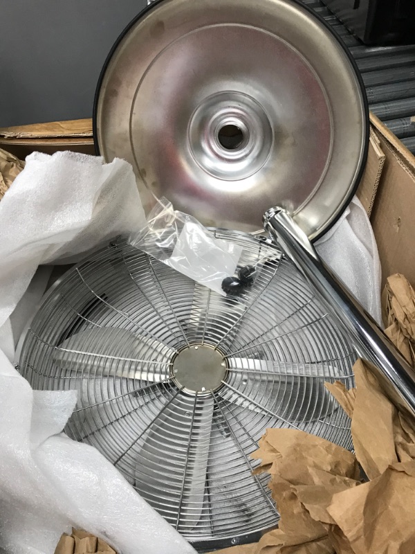 Photo 4 of 16 Inch Stand Fan, Adjustable Heights, Horizontal Ocillation 75°, 3 Settings Speeds, Low Noise, Quality Made Durable Fan, High Velocity, Heavy Duty Metal For Industrial, Commercial, Residential