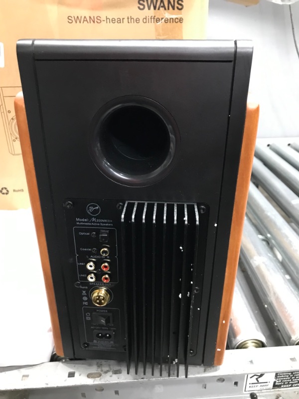 Photo 1 of *** ONLY ONE SPEAKER *** HiVi-Swans M200MKIII+ Powered 2.0 Bookshelf Speakers - Bluetooth Connection - 1.1 Inch Dome Tweeters - 5.25 Inch Midbass Drivers - RMS 120W - Solid Wood Cabinets
