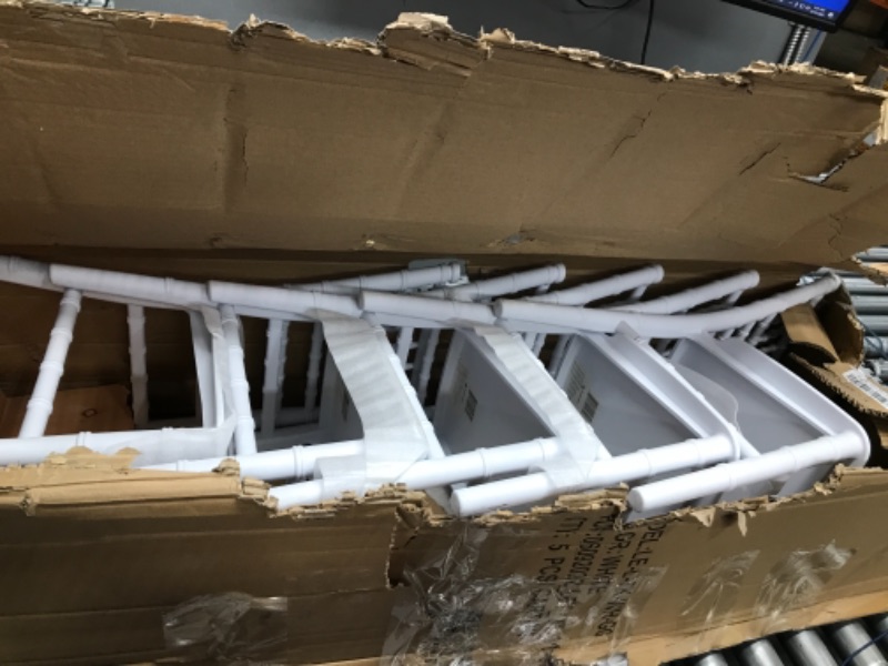 Photo 1 of *** INCOMPLETE BOX 1 OF 2***  Flash Furniture 10 Pack Kids White Resin Chiavari Chair
