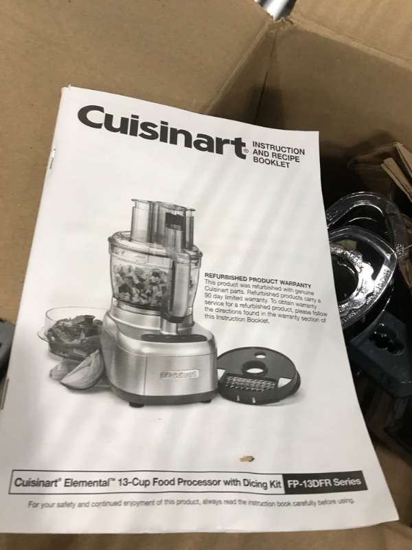 Photo 2 of Cuisinart Elemental Small Food Processor, 13-Cup, Gunmetal 13-Cup Gunmetal Processor