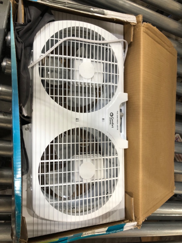 Photo 2 of 9 in. Twin Window Fan with Manually Reversible Airflow Control