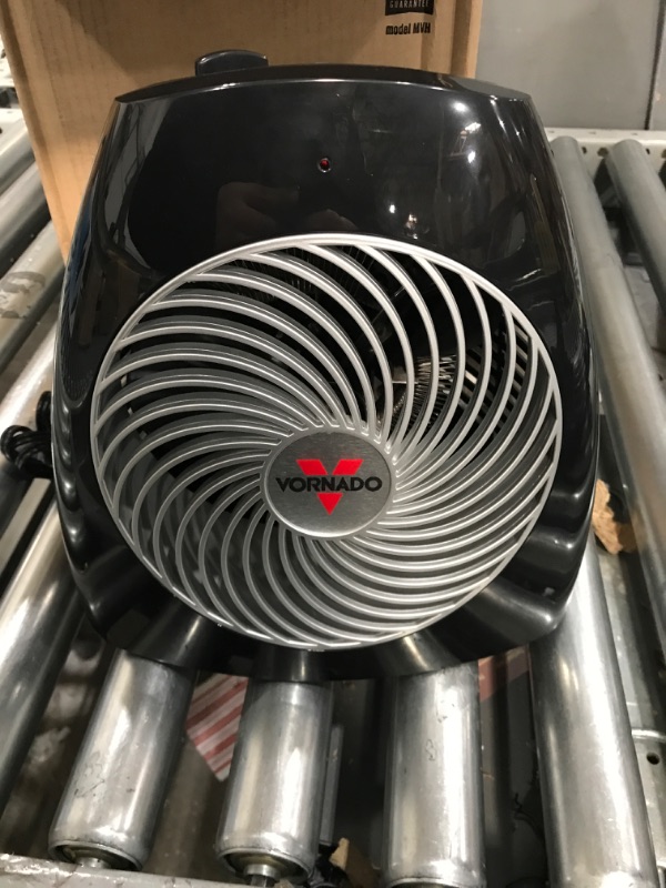 Photo 2 of *NONFUNCTIONAL* Vornado MVH Vortex Heater with 3 Heat Settings, Adjustable Thermostat, Tip-Over Protection, Auto Safety Shut-Off System, Whole Room, Black
