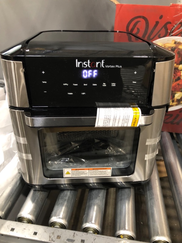 Photo 6 of Instant Vortex Plus 10-Quart Air Fryer, From the Makers of Instant Pot, 7-in-10 Functions, with EvenCrisp Technology, App with over 100 Recipes, Stainless Steel 10QT Vortex Plus