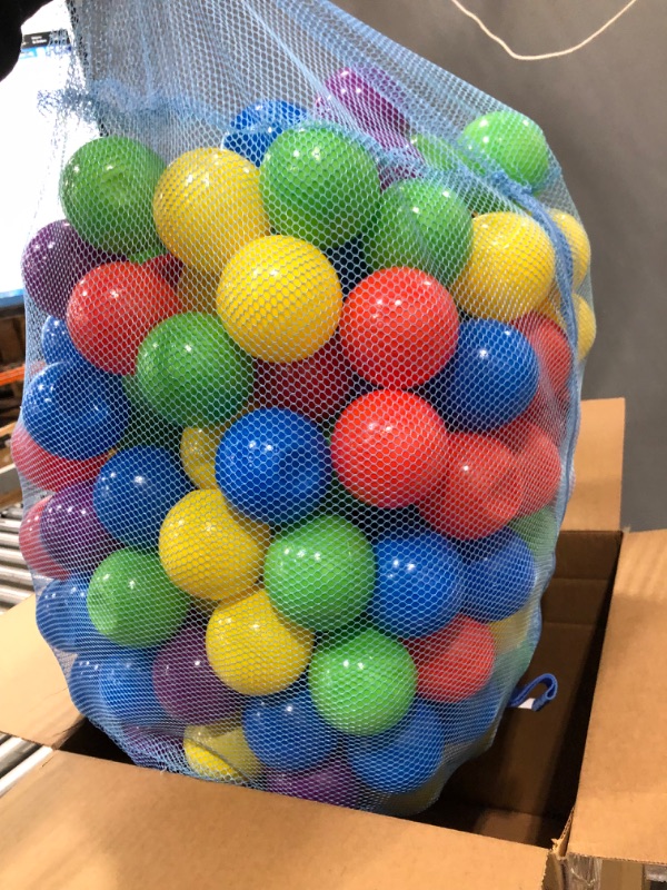 Photo 2 of 200 Ball Pit Balls for Kids – Plastic Ball Refill Pack for Kids | Phthalate and BPA Free Non-Toxic Plastic Ball Pack | Reusable Storage Bag with Zipper – Sunny Days Entertainment
