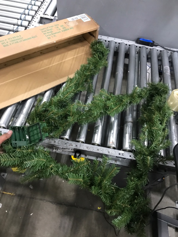 Photo 2 of ** UNABLE TO TEST ** National Tree Company Pre-Lit Artificial Christmas Garland, Green, Evergreen, Multicolor Lights, Plug In, Christmas Collection, 9 Feet