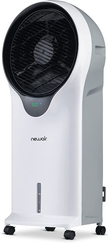 Photo 1 of NewAir Evaporative Air Cooler and Portable Cooling Fan in White, Honeycomb Pad Cooling, 1.45 Gallon Removable Water Tank, Remote Control and Timer, Cost Saving Cooling for Dry Climate NEC500SI00