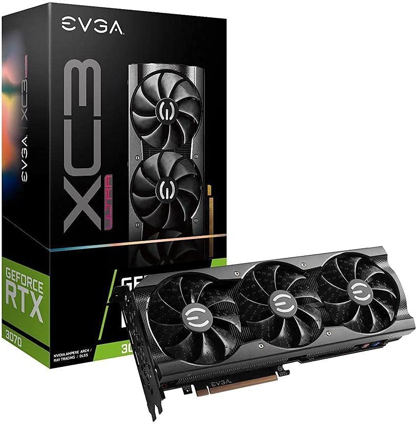 Photo 1 of EVGA GeForce RTX 3070 XC3 Ultra Gaming, 08G-P5-3755-KL, 8GB GDDR6, iCX3 Cooling, ARGB LED, Metal Backplate, LHR
