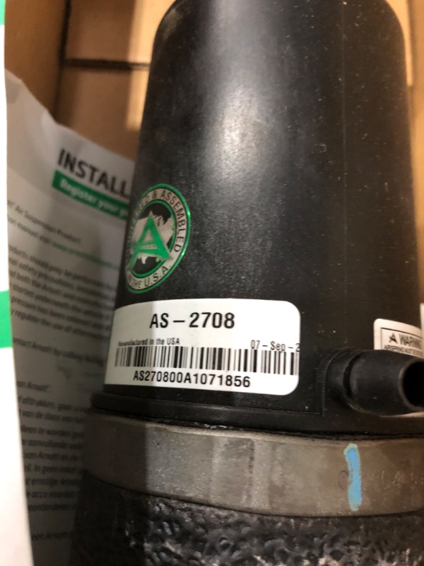 Photo 3 of Arnott AS-2708 Reman Rear Electronic Air Shock-00-14 Cadillac Escalade/ESV/EXT/Chevy Avalanche/Suburban/Tahoe/GM Yukon/Yukon XLw/Autoride-LT/RT