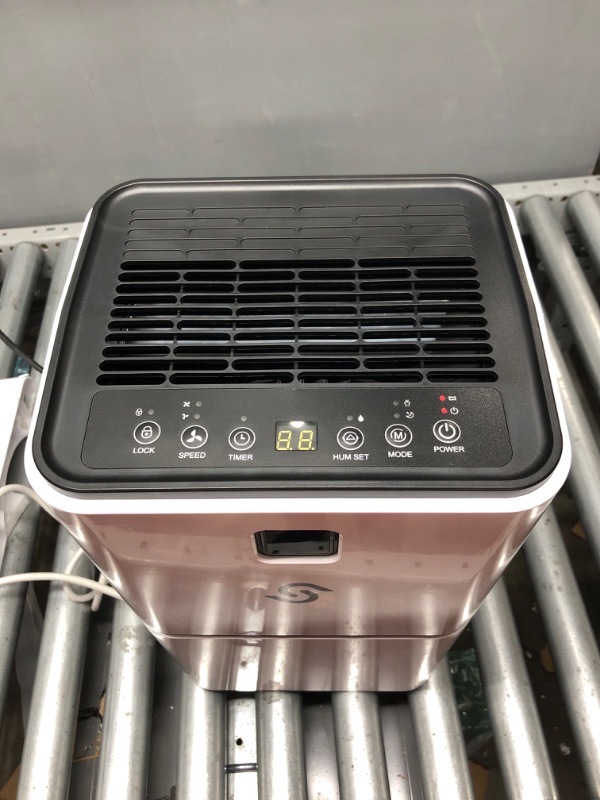 Photo 3 of 1500 Sq. Ft Dehumidifier for Large Room and Basements, HUMILABS 22 Pints Dehumidifiers with Auto or Manual Drainage, 0.528 Gallon Water Tank with Drain Hose, Intelligent Humidity Control, Auto Defrost, Dry Clothes, 24HR Timer 1500 sq.ft