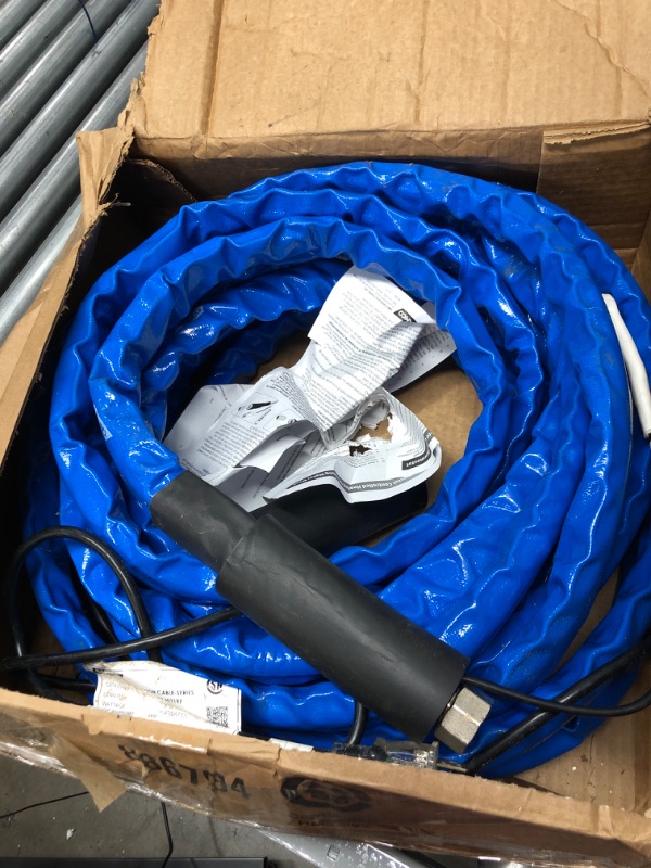 Photo 2 of Camco Heated Drinking Water Hose, - 20° F, 50-Foot, 5/8-Inch ID (22912-A) 50' Cold Weather (Freeze Protection to - 20?F) Frustration-Free Packaging