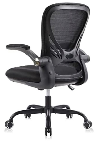 Photo 1 of GTRSJ Office Chair with Flip up Armrests Mesh Executive Chairs Ergonomic Desk Chair with Lumbar Support Swivel Computer Chair for Conference Room Max Capacity 300lbs