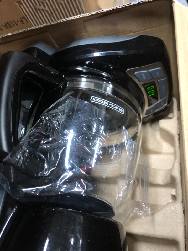 Photo 2 of BLACK+DECKER 12-Cup* Programmable Coffeemaker, Black, CM1070B-1