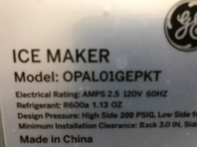 Photo 3 of **NOT FUNCTIONAL PARTS ONLY!! GE Profile Opal | Countertop Nugget Ice Maker | Portable Ice Machine Makes up to 24 lbs. of Ice Per Day | Stainless Steel Finish Ice Maker Only No Bluetooth